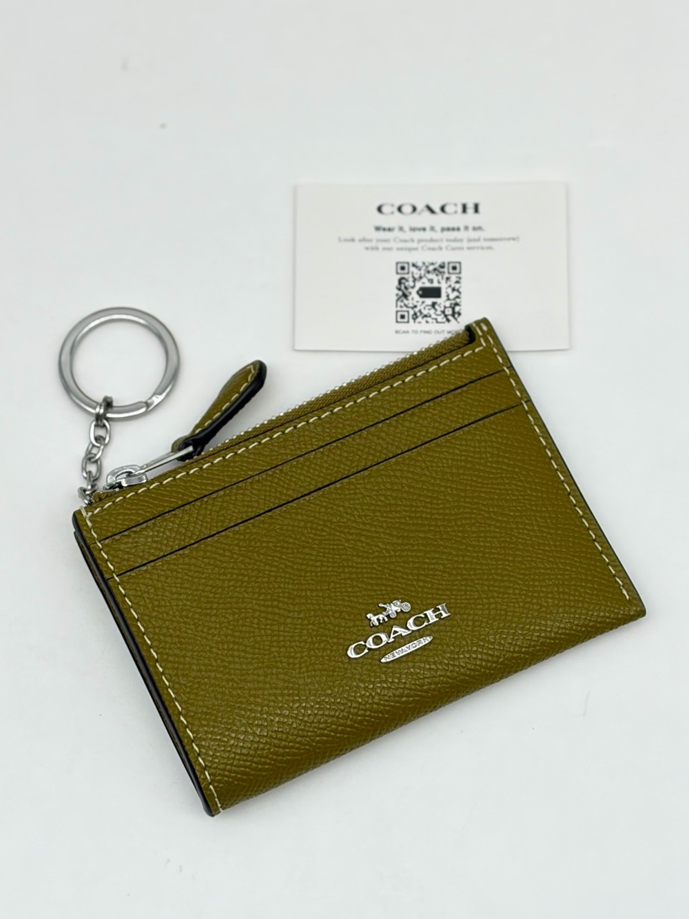 Coach  Leather Mini Skinny ID Card
Case Small Wallet